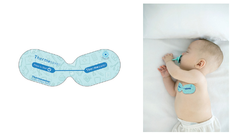 Smart Electronic Thermometer Disposable Patch-Type Thermosafer (XST400)