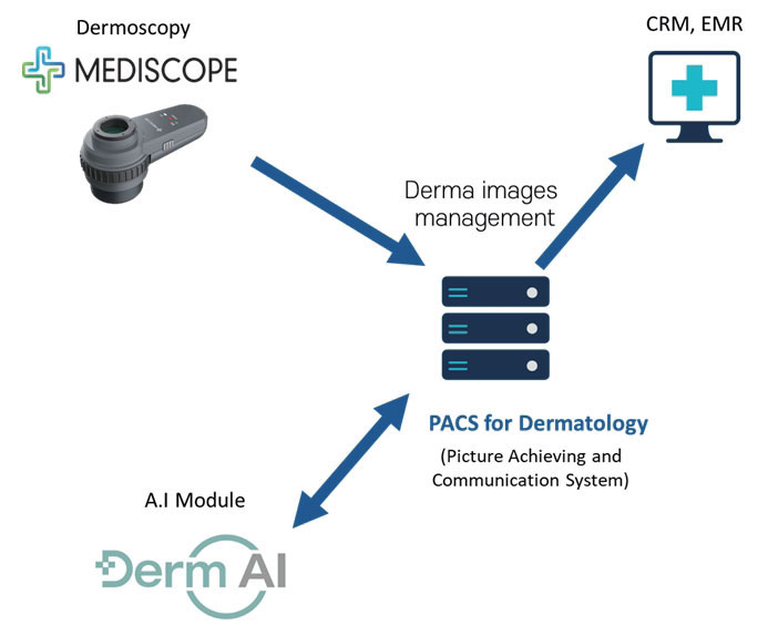 Smart Derma Images Management System based on A.I