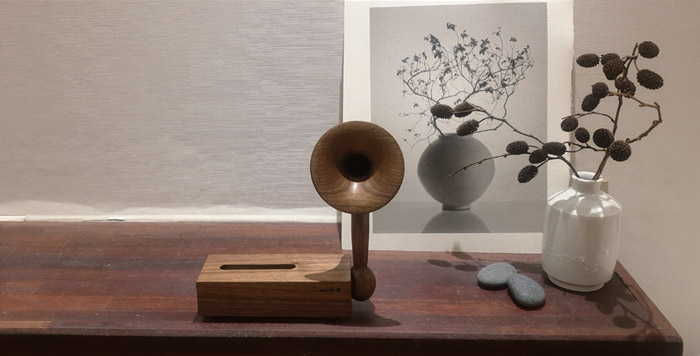 No Power Wood Speaker