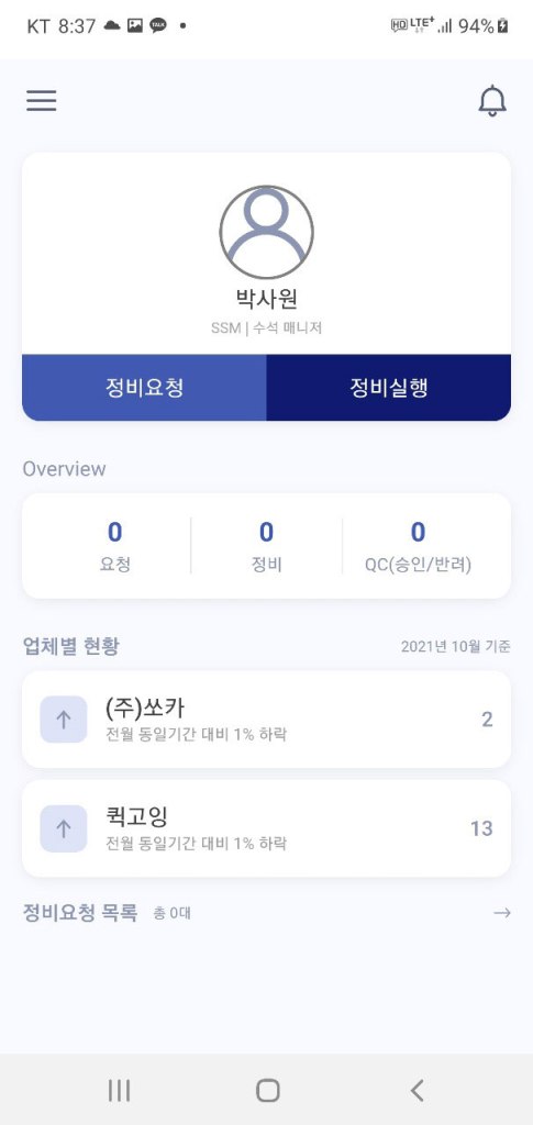 Web Platform System & Smartphone Application for Rental Vehicle Maintenance